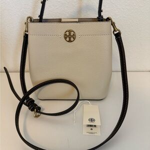 Tory Burch Felix Color Block Bucket Bag New Moon NWT